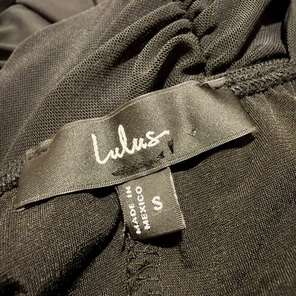 Lulus Elegant Black Off-Shoulder Dress - Picture 4 of 4